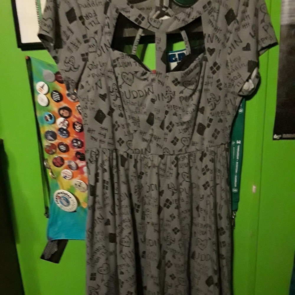 Harley Quinn print dress